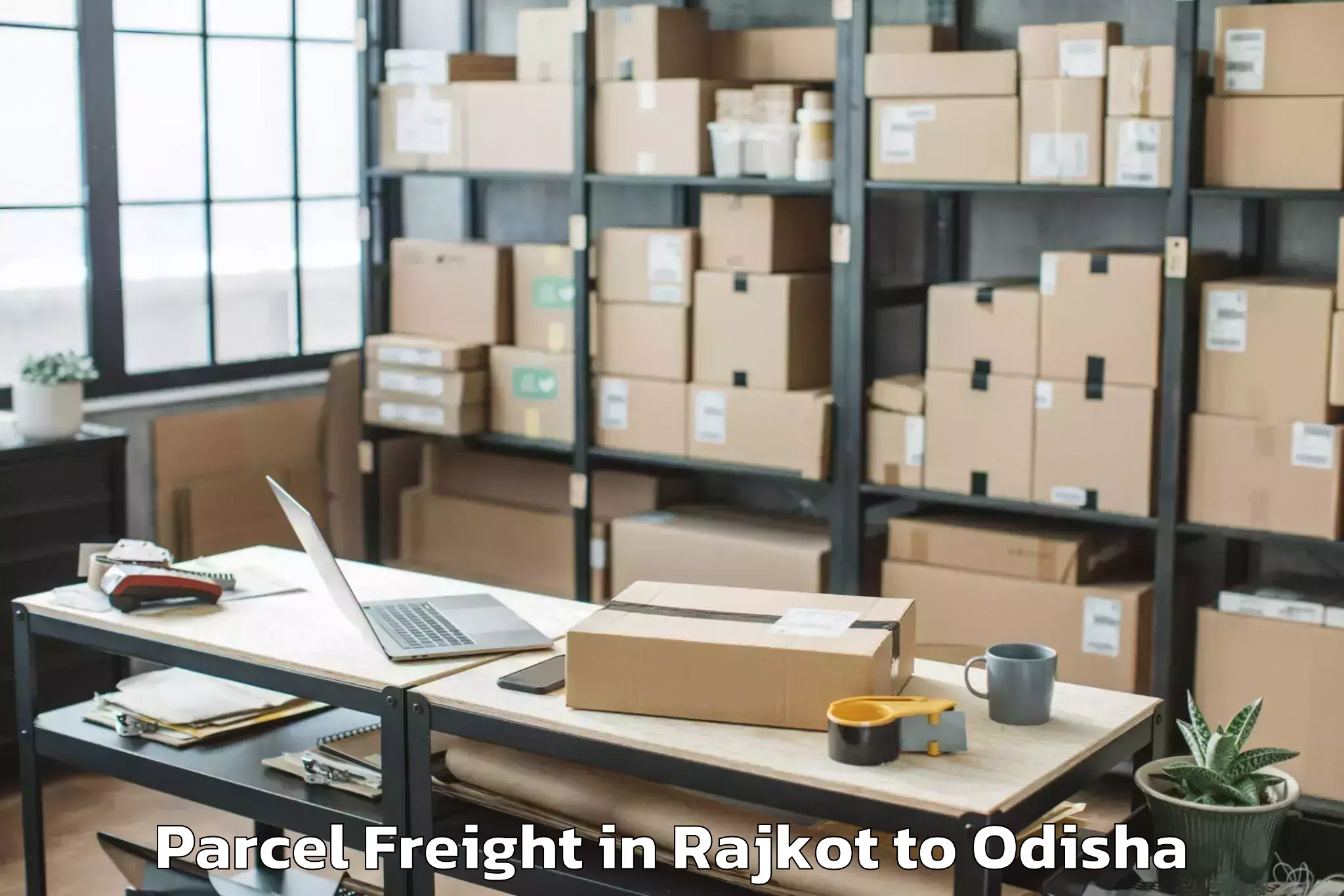 Reliable Rajkot to Barapali Parcel Freight